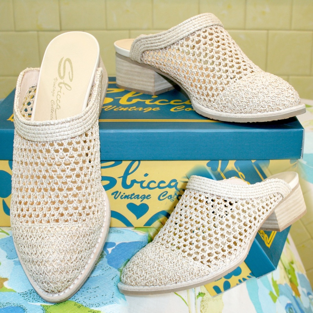 ⚡LAST PAIR⚡PRICE DROP⚡ Woven Raffia Mule NIB - Picture 2 of 8